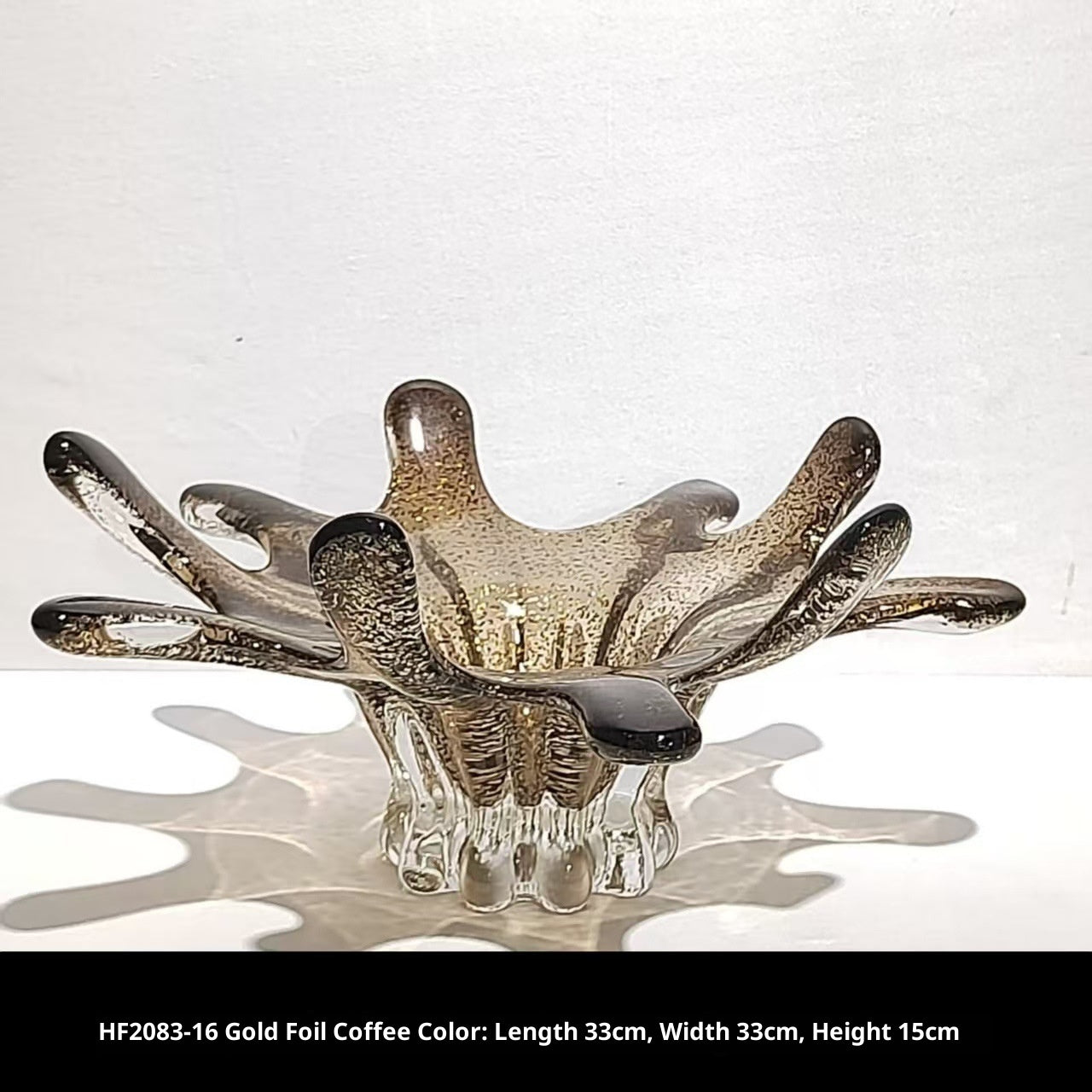 Modern Minimalist Wave-edged Glass Vase Home Decor