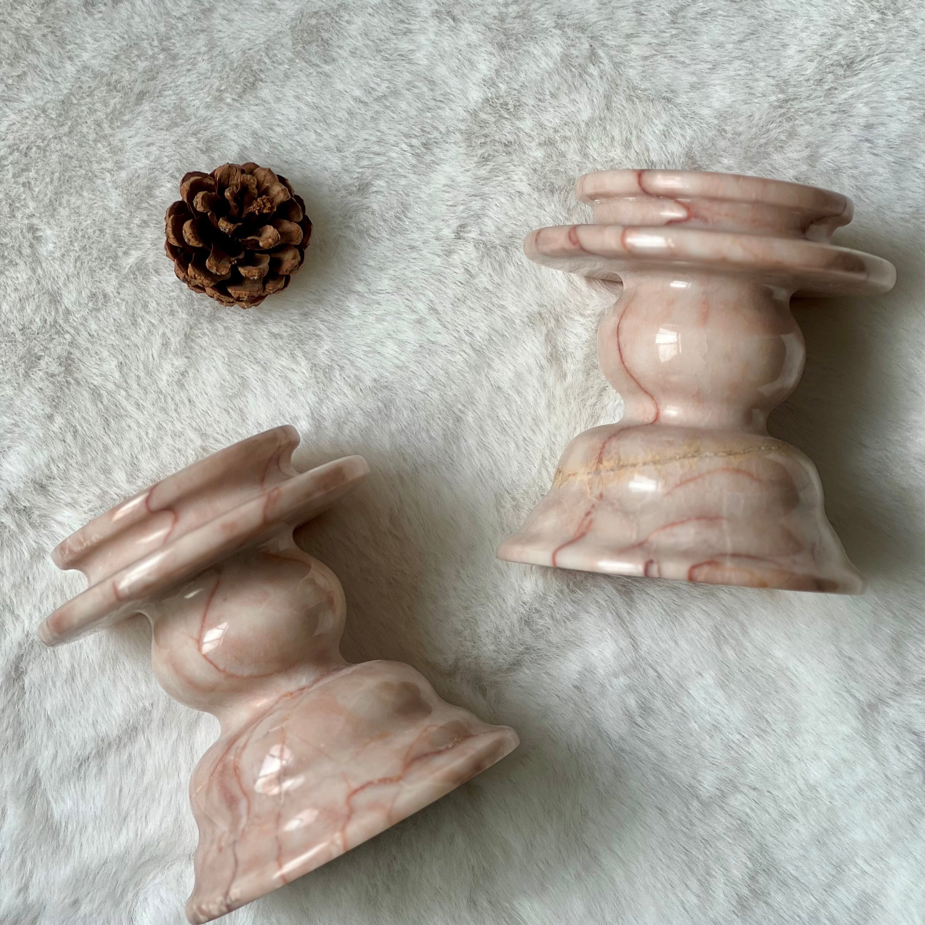 Modern Minimalist Marble Candle Holder Decor