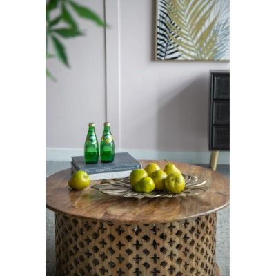 18.9x13.4x1.4 Gold Monstera Leaf Wall DEcor